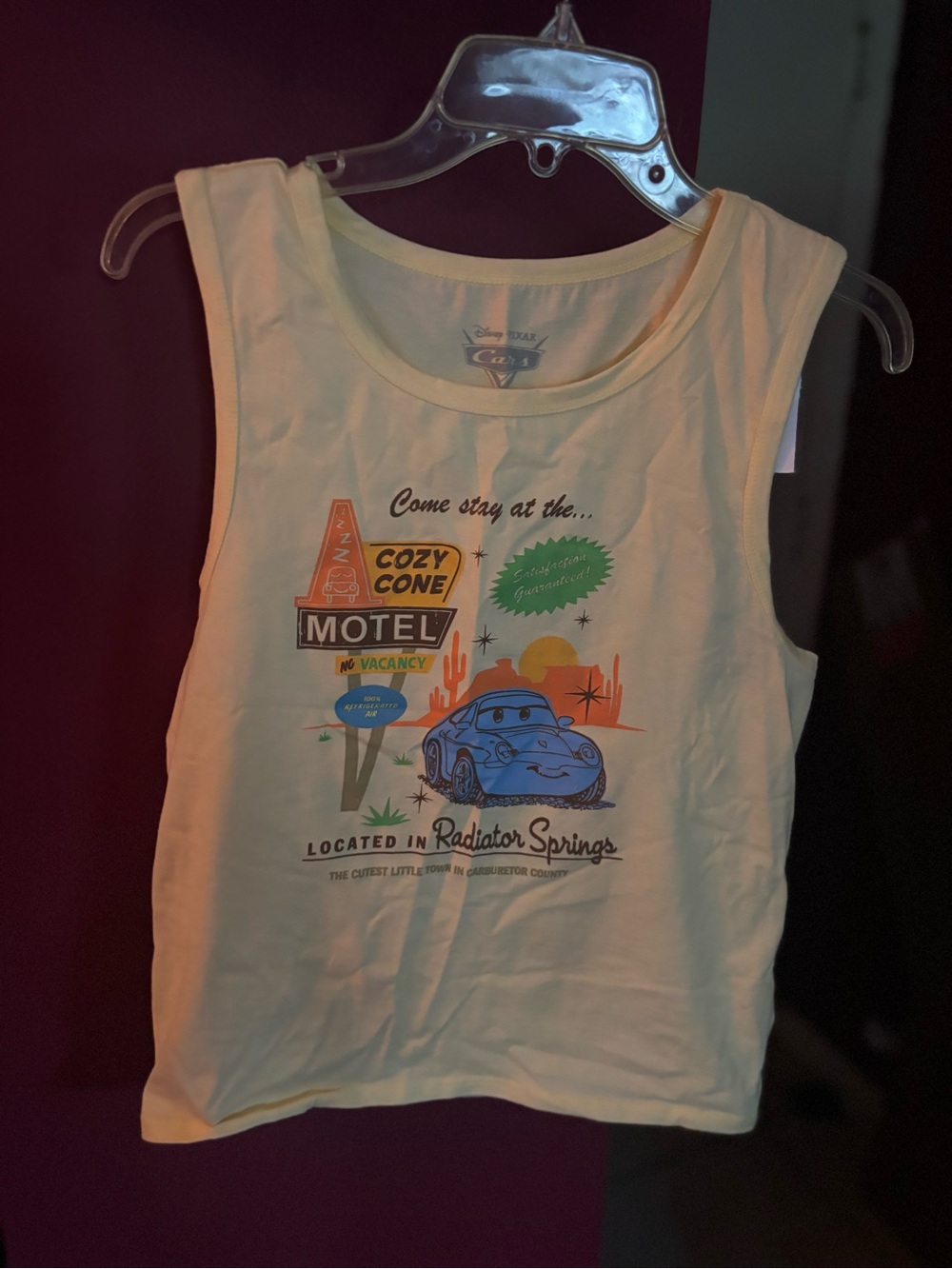 Cars Graphic Tank - Yellow